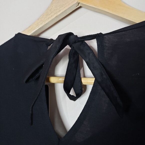 Fresh FX Small NWT Black Grey Velvet Long Sleeve Tunic Top - Picture 7 of 11